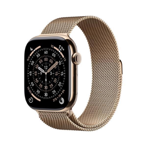 Apple Watch Series 11 GPS + Cellular 46mm Cassa Titanio Oro con Loop in maglia Milanese Oro - M/L, OLED, Touch screen, 64 GB, Wi-Fi, GPS (satellitare), 43,1 g